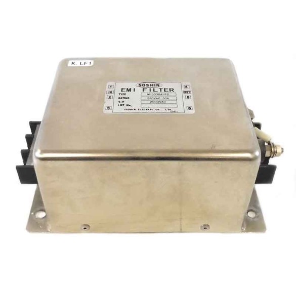 EMI FILTER SOSHIN MODEL NF3030A-PS