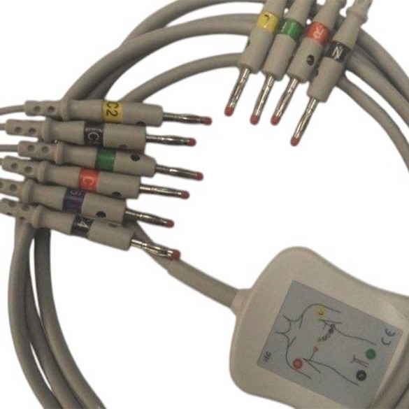 ECG CABLE GE 5 VIE DASH P/N 2017003-003