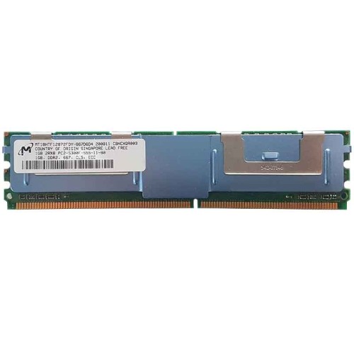 DIMM MEMORY MODULE MICRON MT18HTF12872FDY-667D6D4 1GB PC2-5300 DDR2-667MHz ECC FULLY BUF.CL5 240 PIN