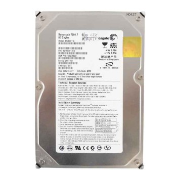 HARD-DISK SEAGATE ST380011A 80GB IDE 3.5 INCH P/N 9W2003