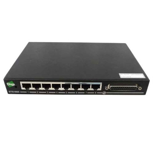 TERMINAL SERVER SCSI 8 PORT DIGI STS1800 SHOSHIN MODEL ST-1800GEM1B P/N 50001014-01