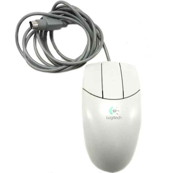 MOUSE PS/2 W/BALL LOGITECH MODEL M-S43 P/N 850712-1000