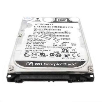 HARD-DISK WESTERN DIGITAL WD2500BEKT 250GB IDE 2.5 INCH P/N 499052