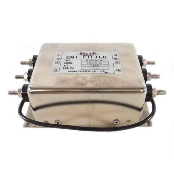 EMI FILTER SOSHIN MODEL NF3006A-VK