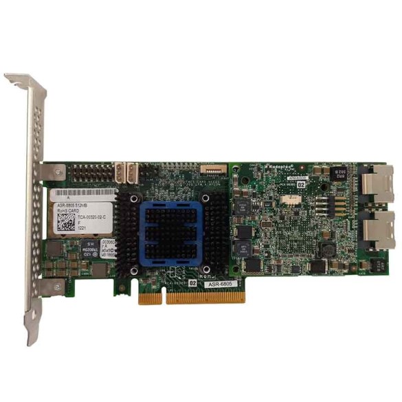 BOARD ADAPTEC DISK CONTROLLER ASSY ASR-6805 512 MB P/N TCA-00320-02-C