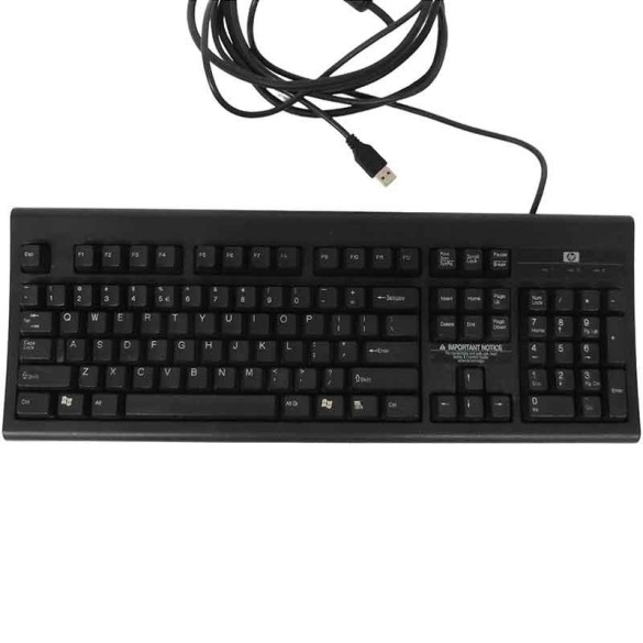 KEYBOARD HP MODEL KU-3923 P/N 242372-B31